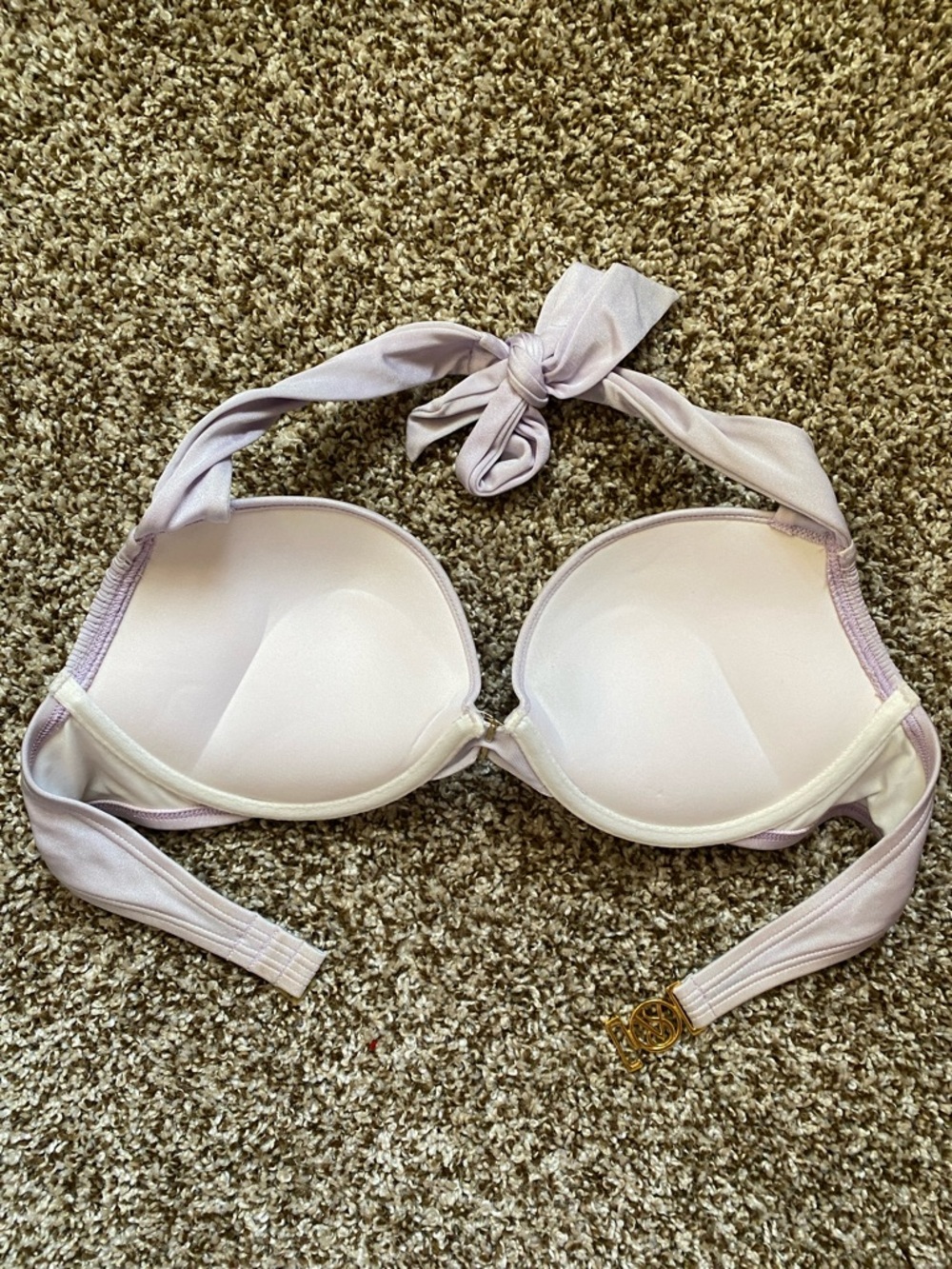 Victoria Secret Bombshell Light Purple Halter Push-Up Bikini - Picture 4 of 6